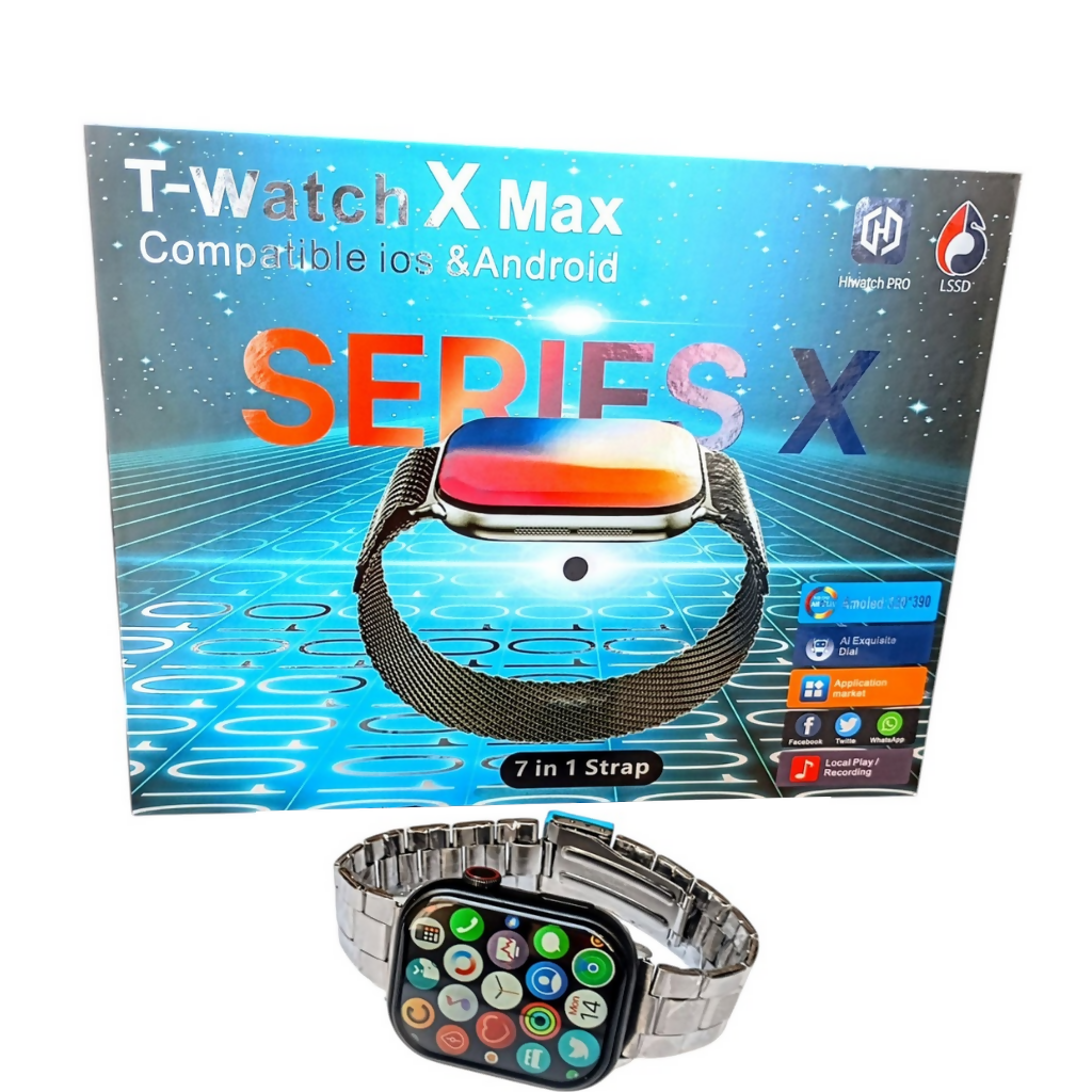 Smartwatch Reloj, T-Watch X Max Potencia y Estilo con correas - Main Image