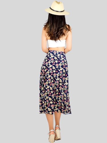 Falda Short DE Mujer Midi con Estampados (MX/US, Alfa, Talla única, Regular, Regular, DISEÑO 7)