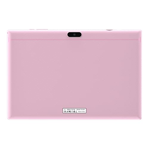 Tablet con teclado 2 en 1, Android 11, 10.1 pulgadas FHD, con teclado/mouse/funda/lápiz capacitivo/película templada, 64 GB+2 GB, Wi-Fi, cámara dual 8 MP,batería 6,000 mAh, rosa