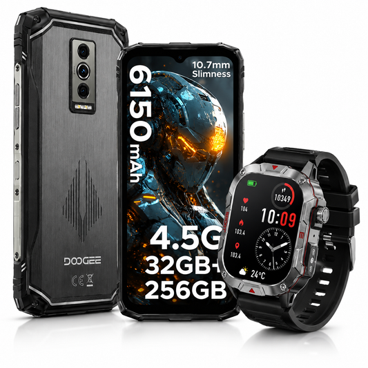 SMARTPHONE DOOGE BLASE 10 PRO ENERGY + SMARTWACTH ESTILO MILITAR