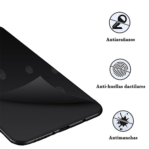 Funda Redmi K60 y K60 Pro y Xiaomi Mi Poco F5 Pro Case Protectora de TPU Suave Ultrafina Matte Minimalista Liso (Negro)
