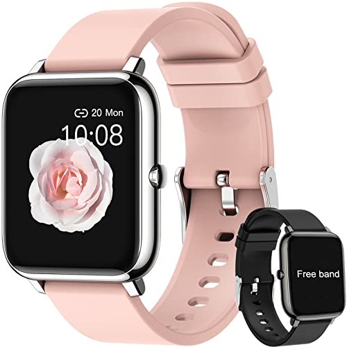 Smartwatch Reloj Inteligente Salandens Mujer y Hombre Smartwatch Presion Arterial Monitor Pulser, Impermeable IP67,con Monitor De Frecuencia Cardíaca, Monitor De Calorías.