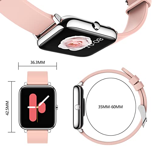 Smartwatch Reloj Inteligente Salandens Mujer y Hombre Smartwatch Presion Arterial Monitor Pulser, Impermeable IP67,con Monitor De Frecuencia Cardíaca, Monitor De Calorías.