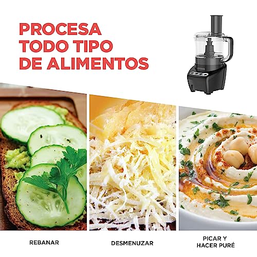 Procesador de Alimentos Black Decker, Mezcla, Pica, Rebana y Ralla.