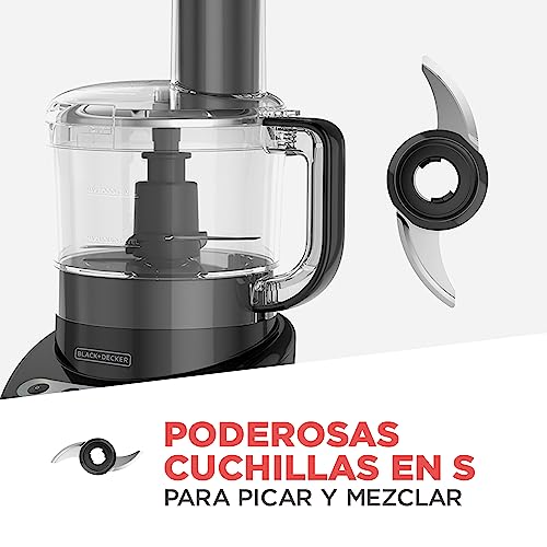 Procesador de Alimentos Black Decker, Mezcla, Pica, Rebana y Ralla.
