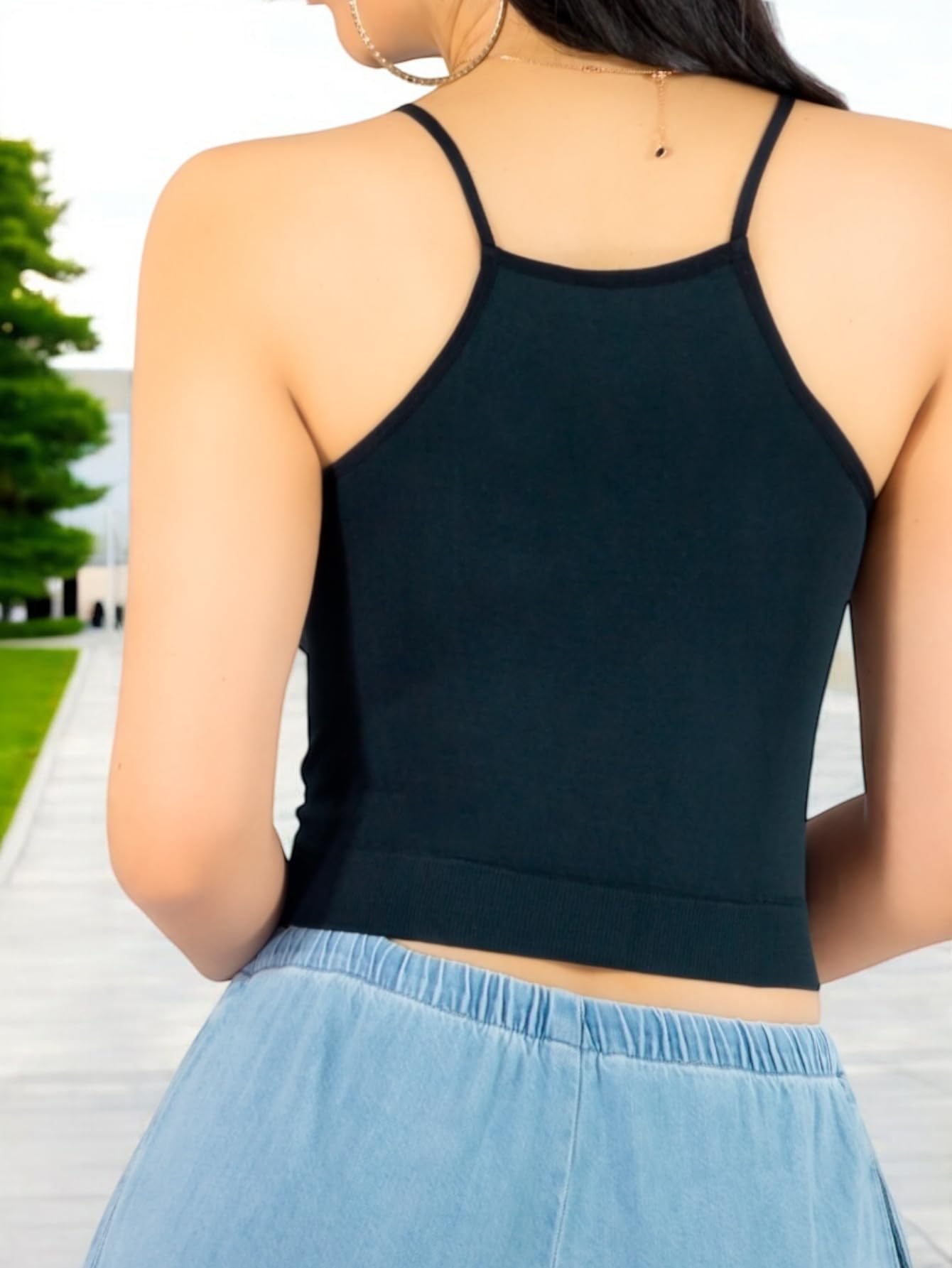 Pack de 3 Tops de Mujer Deportivo o Casual Blusas Croptop básicos Dama Tirantes Camiseta Corta Dama Stretch