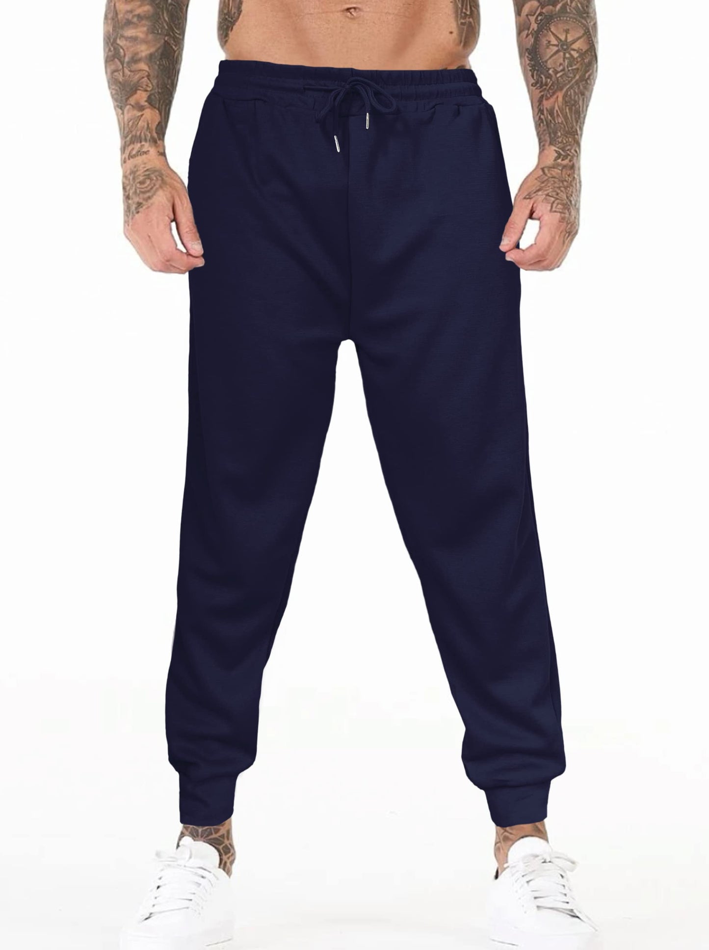 Generic Jogger Pants Paquete 2 Piezas Pans para Hombre Ropa para Gym Pantalones Deportivos con Bolsas y Cordón Ajustable Ejercicio o Casual