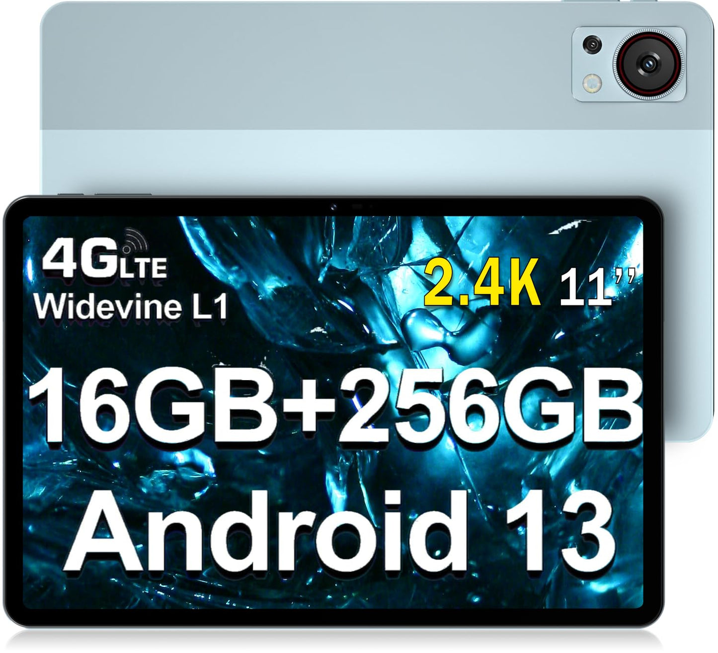 Tablet 11 Pulgadas DOOGEE T30S 2.4K y 16GB RAM 256GB ROM (1TB TF), Batería 8580mAh, Dual SIM 4G Tablets Android 13
