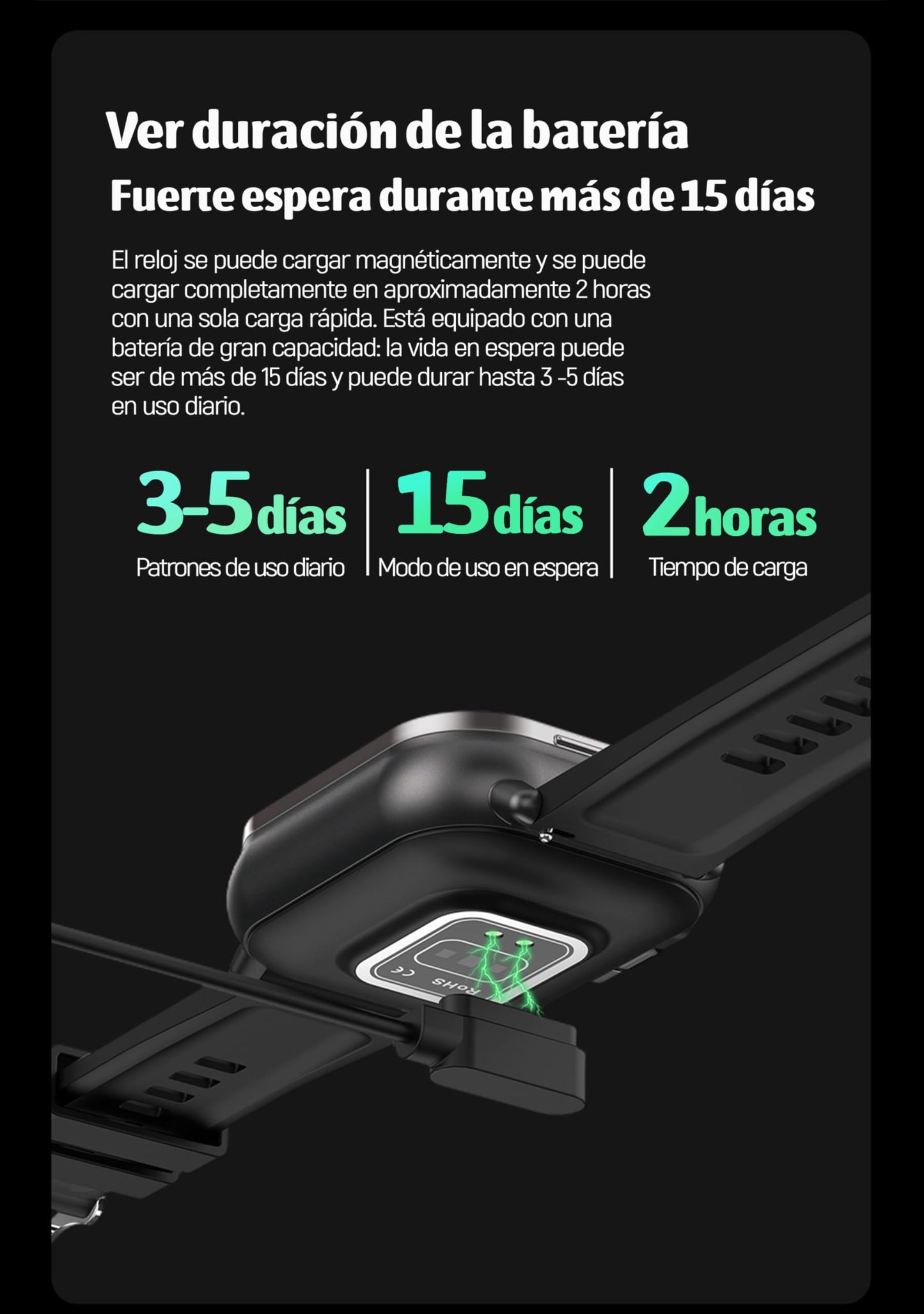 Smartwatch 2 EN 1 Reloj Inteligente con Auriculares, Reloj Inteligente Smartwatch, Monitor Pulser, Pantalla Táctil Completa Impermeable IP68, con Pulsómetro, Sueño, GPS (Correa de metal).