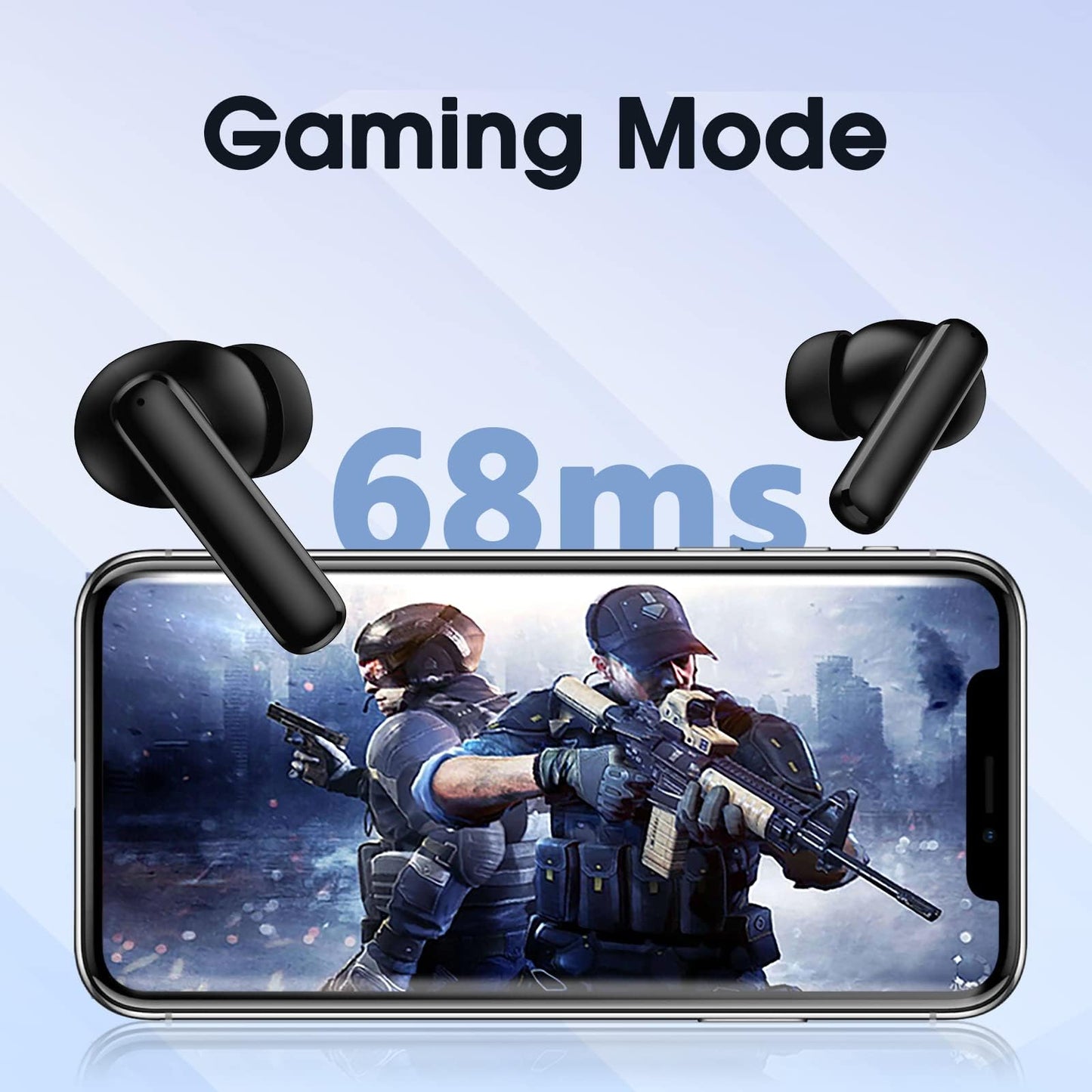 Audífonos Inalámbricos, Cancelación de Ruido Activa QCY T13 ANC. Bluetooth 5.3 con 4 Micrófonos, 30 Horas de Reproducción.