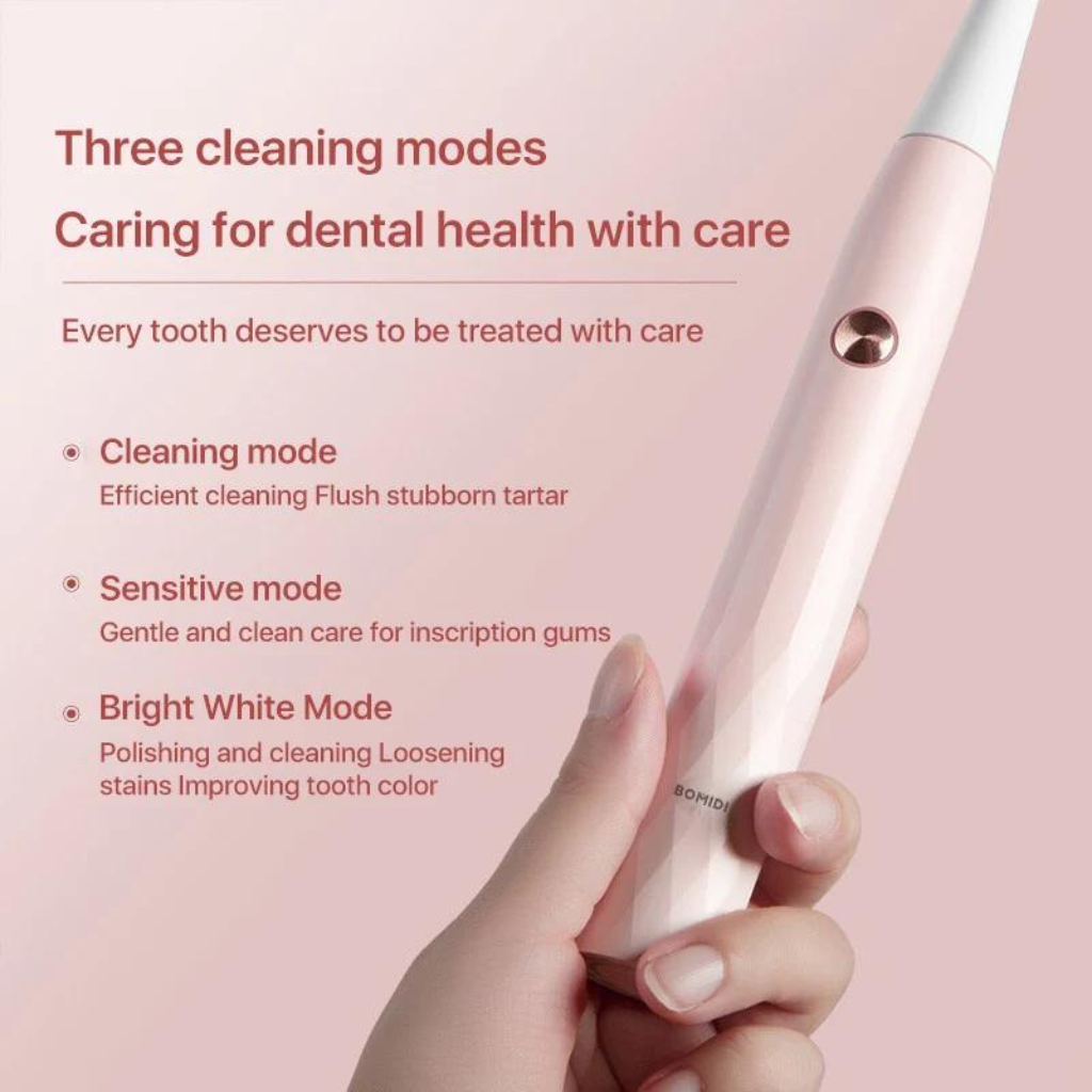 Cepillo de dientes eléctrico sónico Bomidi T501. Vibración de alta frecuencia. Blanqueamiento. Resistente al agua
