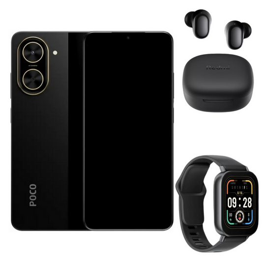 Xiaomi Poco C71 128gb Rom4gb Ram + Buds 6 play + Watch 5 Active