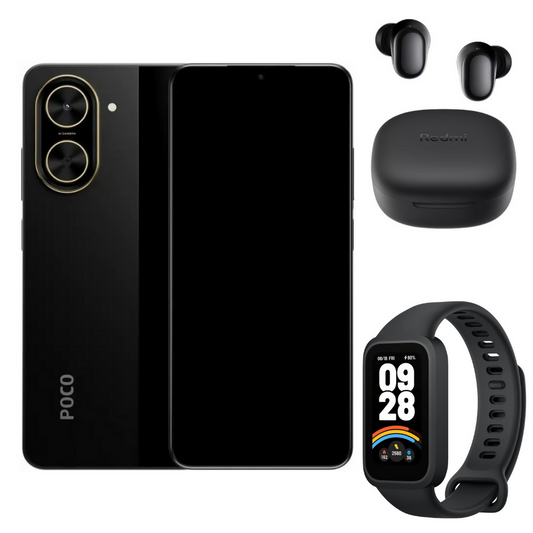 Xiaomi Poco C71 128gb Rom4gb Ram + Buds 6 play + Band 9 Active
