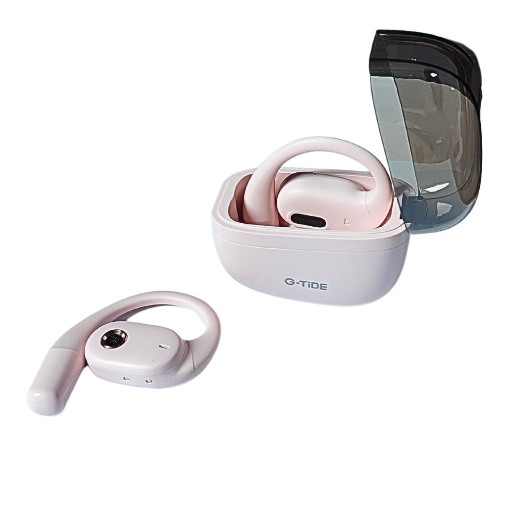 Audífonos Anticaídas G-tide OWS 8 Rosa. Bluetooth 5.4, Cancelación de Ruido y Sonido Hi-Fi