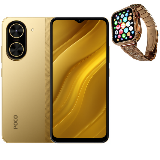 POCO C71 1284 DORADO + Smartwatch Bossney BS K2310