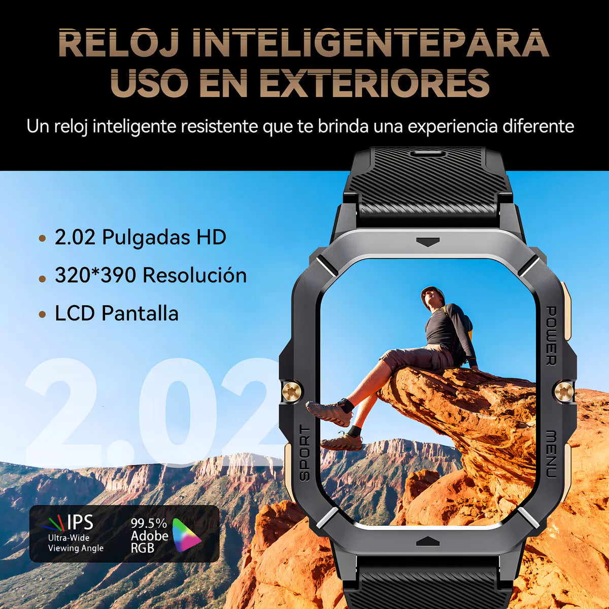 Smartwatch Cubot C28 2.02” HD Llamadas Bluetooth Resistente al Agua