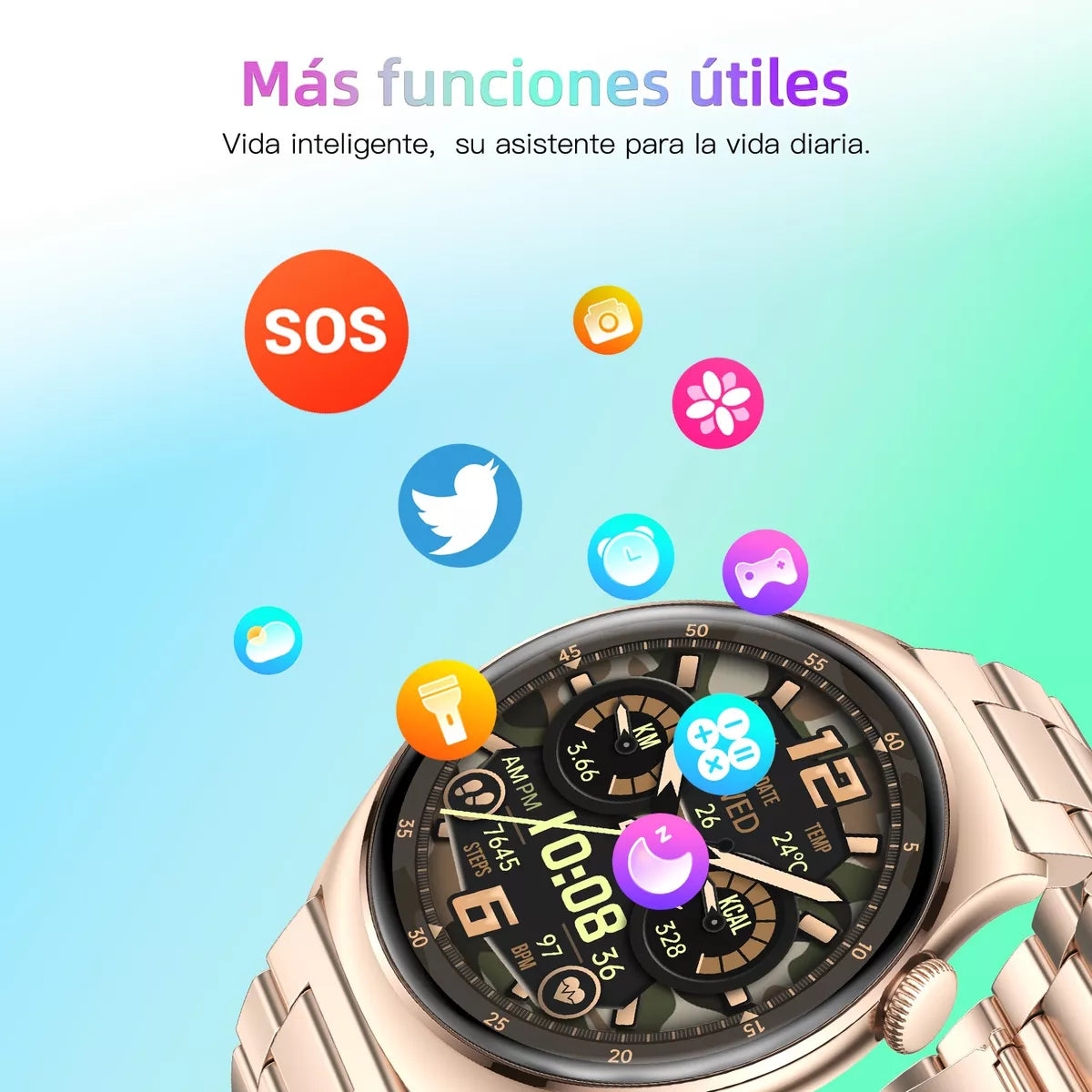 Smartwatch 1.43'' AMOLED Reloj Inteligente Deportivo Salud – Características del Producto