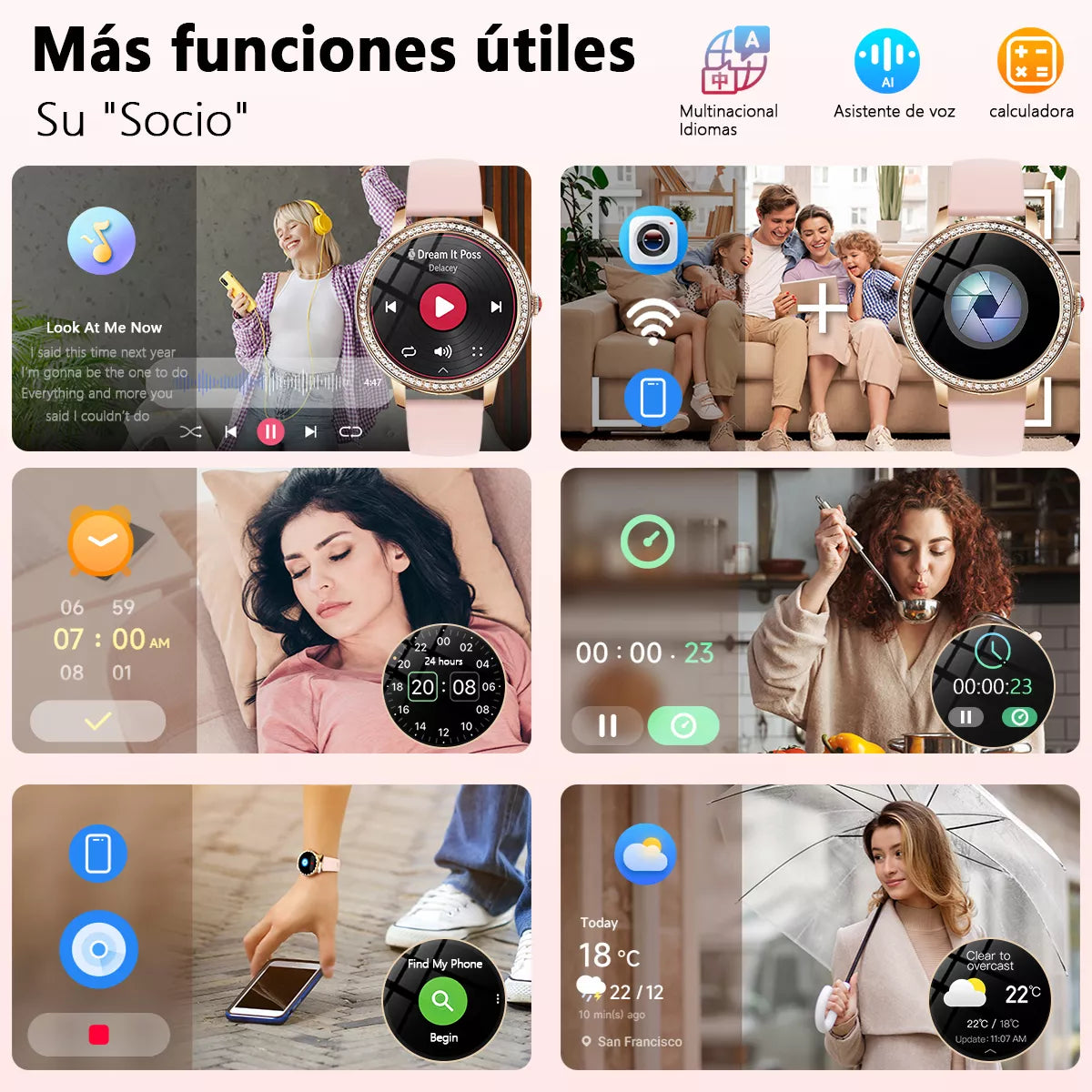 Smartwatch FUTUREM WD01 1.85" Bluetooth Llamada - Resistente al Agua IP68
