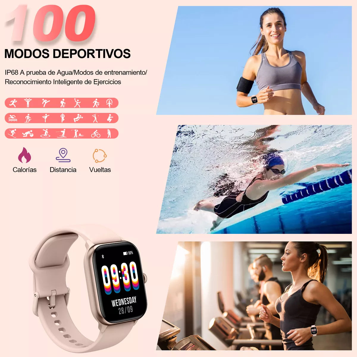 Smartwatch 1.85'' Reloj Inteligente AMOLED con Bluetooth y Alexa – Características del Producto