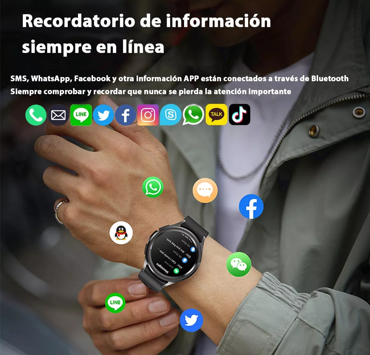 Reloj Inteligente Samartwatch Hombre Smartwatch Deportivo 1.46 Llamadas