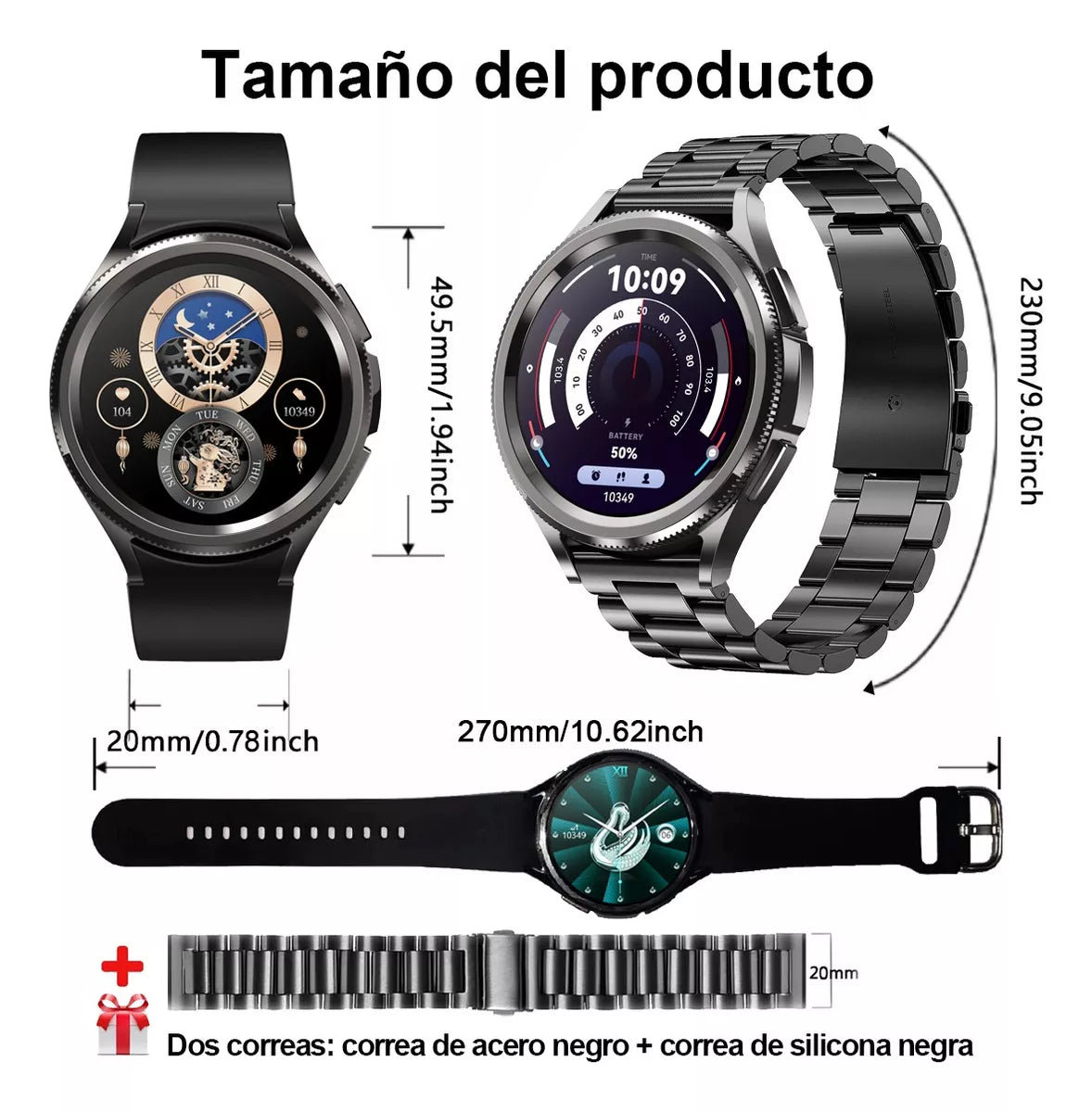 Reloj Inteligente Samartwatch Hombre Smartwatch Deportivo 1.46 Llamadas