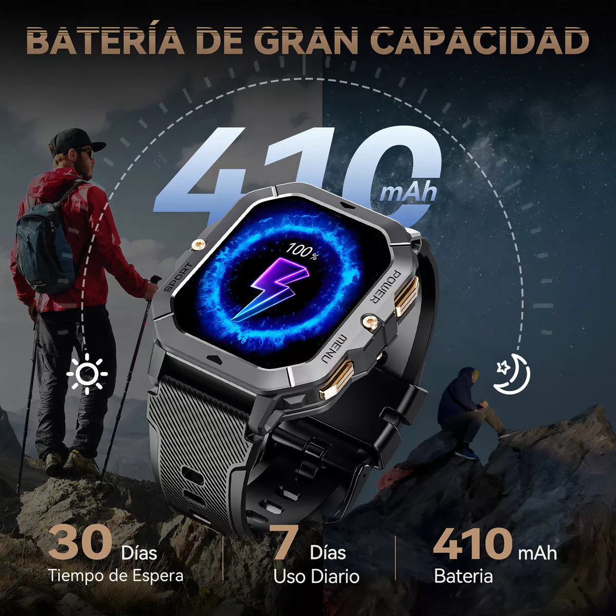 Smartwatch Cubot C28 2.02” HD Llamadas Bluetooth Resistente al Agua