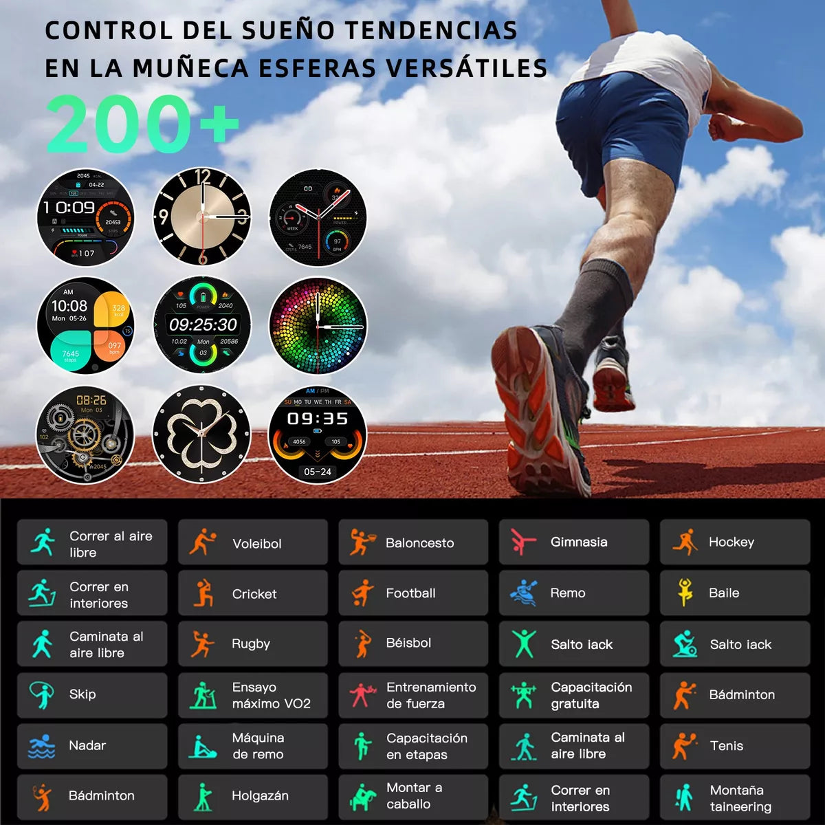 Smartwatch 1.43'' AMOLED Reloj Inteligente Deportivo Salud – Características del Producto