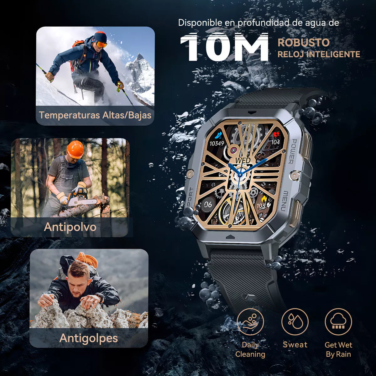 Smartwatch Cubot C28 2.02” HD Llamadas Bluetooth Resistente al Agua