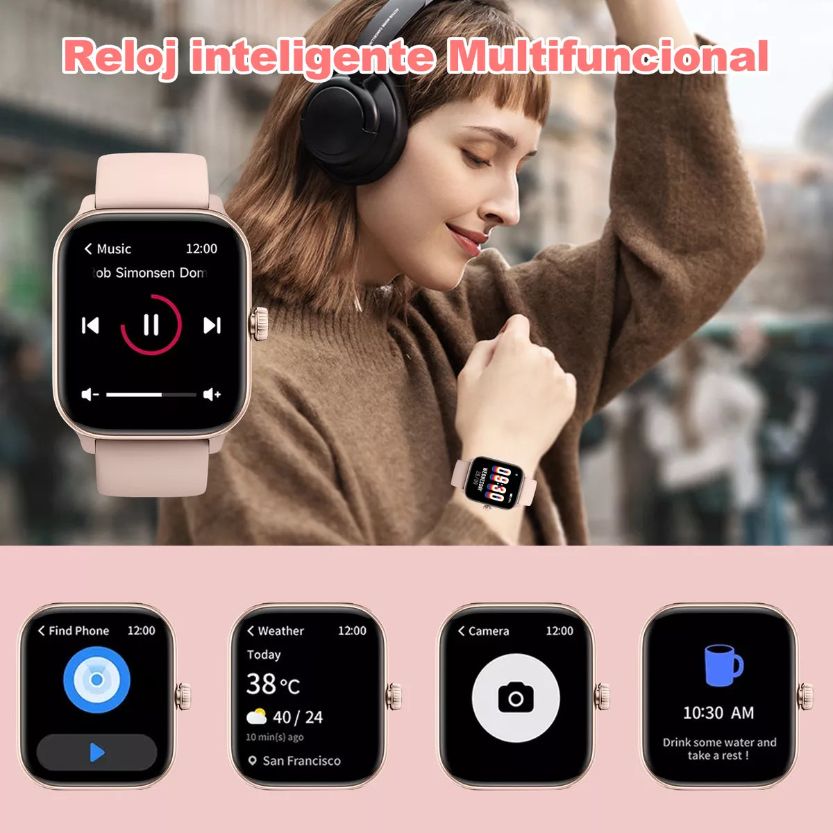 Smartwatch 1.85'' Reloj Inteligente AMOLED con Bluetooth y Alexa – Características del Producto