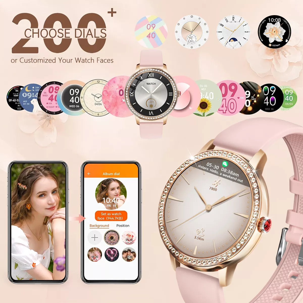 Smartwatch FUTUREM WD01 1.85" Bluetooth Llamada - Resistente al Agua IP68