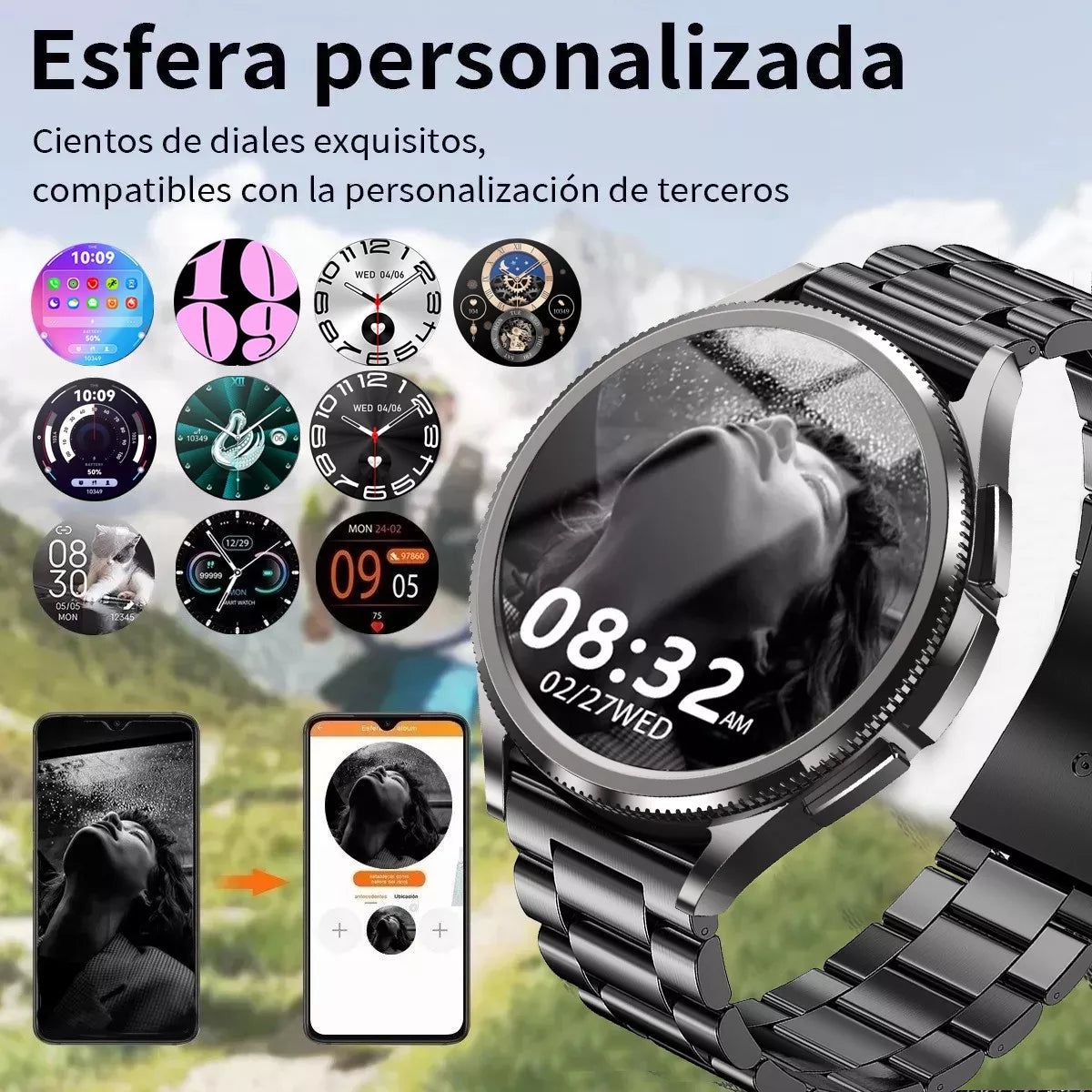 Reloj Inteligente Samartwatch Hombre Smartwatch Deportivo 1.46 Llamadas