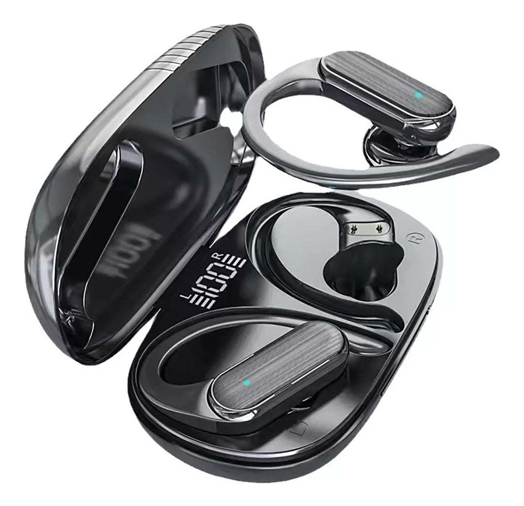 Audífonos Inalámbricos Bluetooth 5.3 Deportivos Con Gancho Anticaída, Sonido HD y Resistencia al Agua
