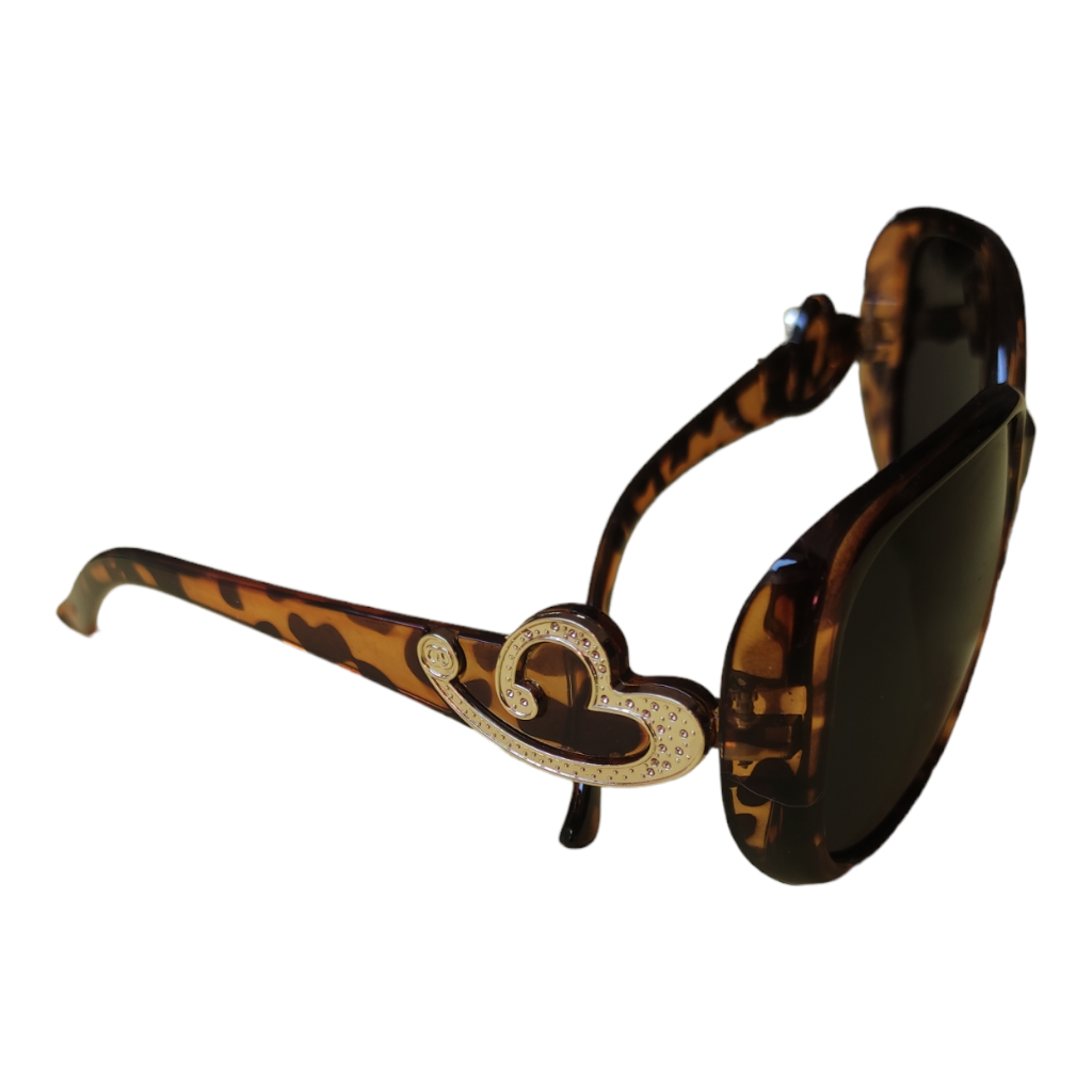 Lentes de sol para dama, decoración lateral .