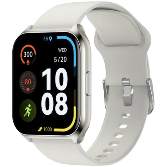 Smartwatch Filwans GTS Mini Plata Pantalla 1.85'' HD, Llamadas Bluetooth, Salud y Fitness, Batería de Larga Duración, IP68