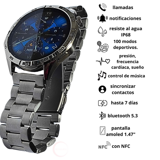 Xiaomi redmi buds 6 active azul con Smartwatch Reloj inteligente clásico G-tide power