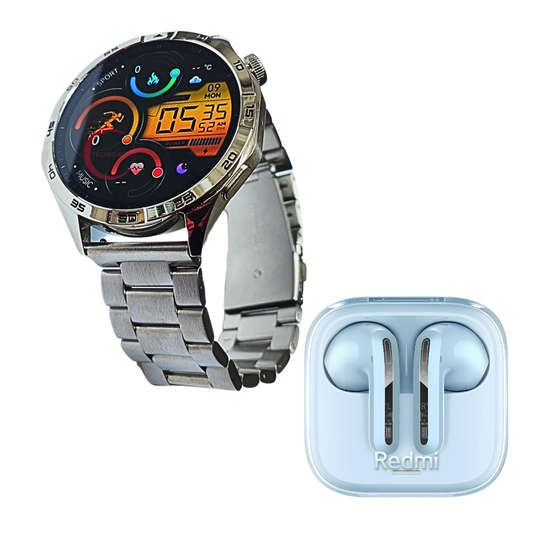 Xiaomi redmi buds 6 active azul con Smartwatch Reloj inteligente clásico G-tide power