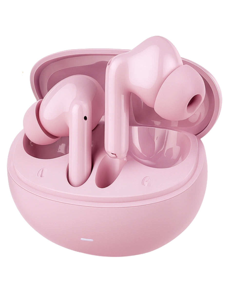 Set Audífonos In-Ear audífonos l42 rosa con smartwatch futurem fm13 rosa inalámbrica con cancelación de ruido