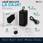 Bocina Bluetooth 1HORA BOC244 Negra Portátil con Sonido Estéreo y TWS