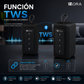 Bocina Bluetooth 1HORA BOC244 Negra Portátil con Sonido Estéreo y TWS