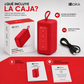 Bocina Bluetooth 1HORA BOC244 Roja Portátil con Sonido Estéreo y TWS