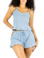 Conjunto de Pijama para Dama, Playera de Verano y Pantalones Cortos, Conjunto de Ropa de Dormir Suave Y Muy Ligera