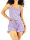 Conjunto de Pijama para Dama, Playera de Verano y Pantalones Cortos, Conjunto de Ropa de Dormir Suave Y Muy Ligera