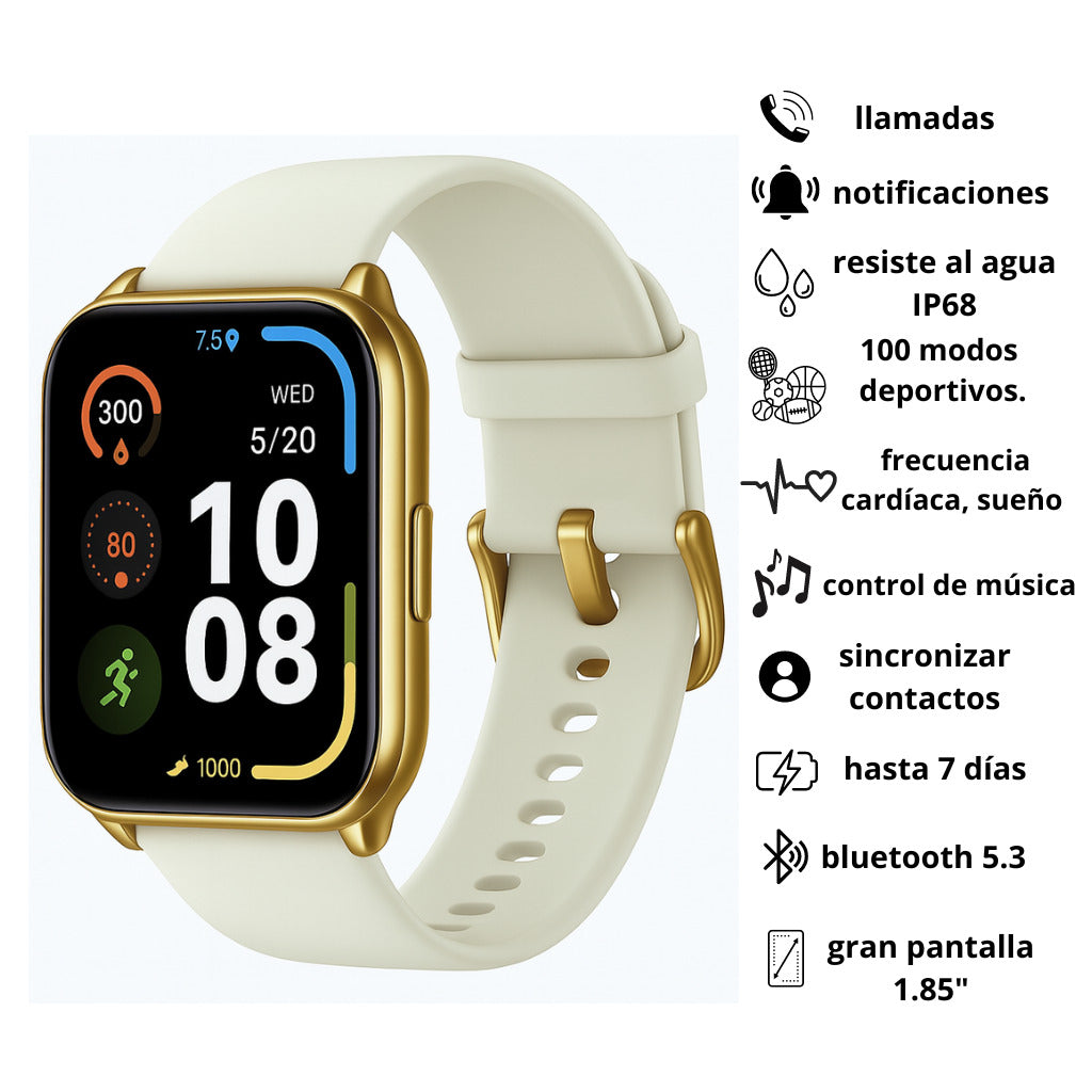 Smartphone XIAOMI POCO C71 4/128 GB (Dorado) con Smartwatch FILWANS GTS MINI (Dorada) y Audifonos Xiaomi Buds 6 Play (Negro)