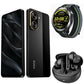 Smartphone XIAOMI POCO C71 4128 GB (negro) con Smartwatch FILWANS GTR Lite (negro) y Audifonos G-Tide L42 (negro)