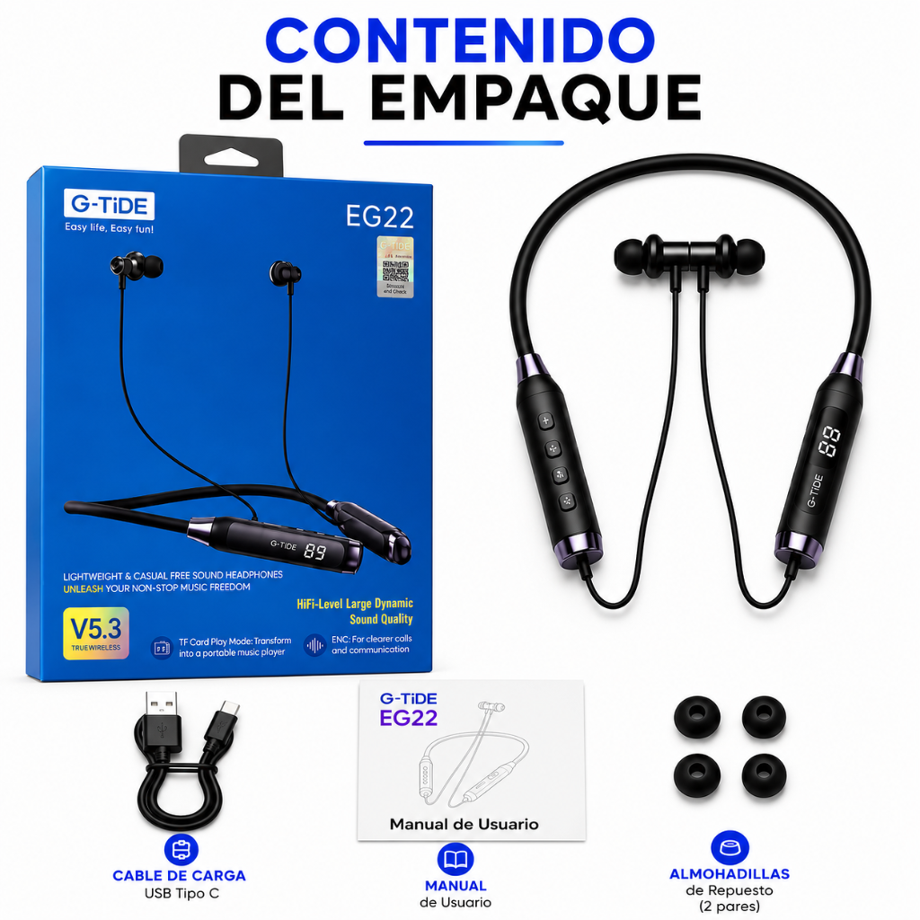 SMARTPHONE DOOGE BLASE 10 PRO ENERGY + SMARTWACTH ESTILO MILITAR+ AUDIFONOS G-TIDE EG22