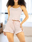 Conjunto de Pijama para Dama, Playera de Verano y Pantalones Cortos, Conjunto de Ropa de Dormir Suave Y Muy Ligera
