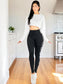 Pack de 2 Leggings Casuales de Mujer de Yoga para Dama y Cintura Alta Pantalones Ajustados con Control de Abdomen no transparentan