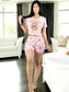 Pijama De 3 Piezas Mujer Pantalon Short Y Playera A Juego