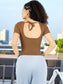 Playera Manga Corta Canale Stretch Mujer – Ajuste Perfecto