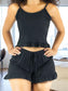 Conjunto de Pijama para Dama, Playera de Verano y Pantalones Cortos, Conjunto de Ropa de Dormir Suave Y Muy Ligera